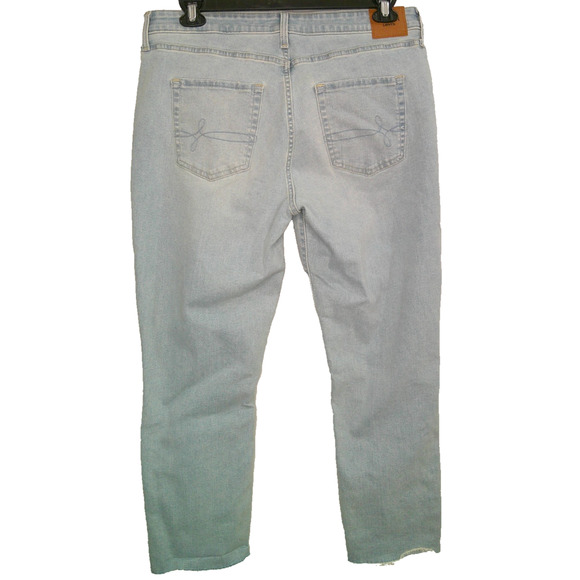 Levis Denizen Light Wash Jeans Distressed Mid Rise Boyfriend Women's 33 size 16 - Picture 6 of 10